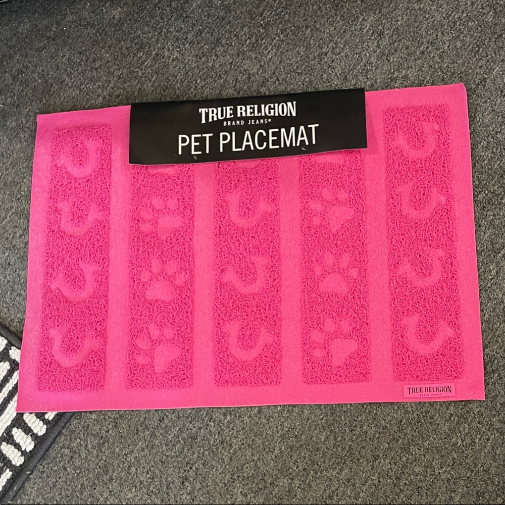 True Religion Pink Pet Placemat
